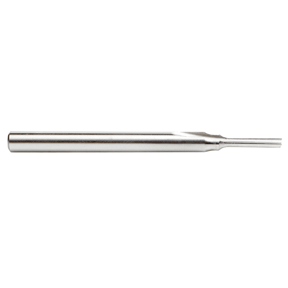 1/8" x 3-1/4" Plastic Cutting 'O' Straight Bit, 1-Flute, 1/4" Shank - Alt Image 1