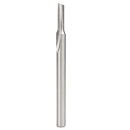 3/16" x 3-1/4" Plastic Cutting 'O' Straight Bit, 1-Flute, 1/4" Shank - Main Image