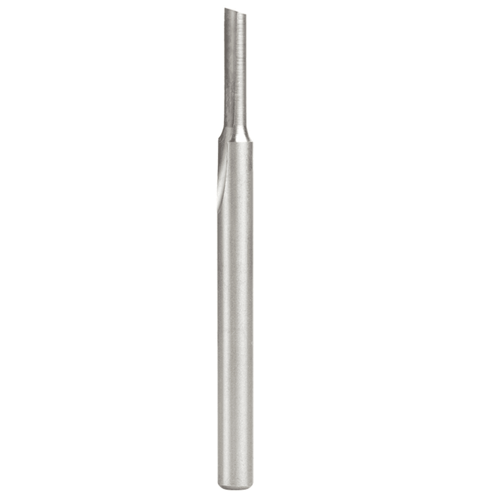 3/16" x 3-1/4" Plastic Cutting 'O' Straight Bit, 1-Flute, 1/4" Shank, 3/4" Cutting Height - Main Image