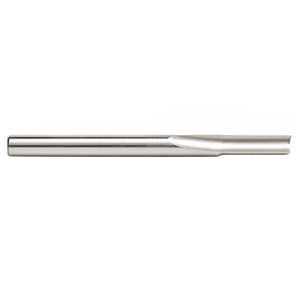 1/4" x 3-1/4" Plastic Cutting 'O' Straight Bit, 1-Flute, 1/4" Shank - Alt Image 1