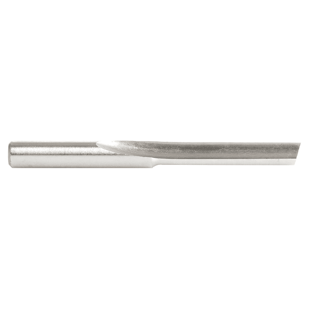 1/4" x 1-1/4 HSS Single 'O' Flute, Straight Plastic Cutting Router Bit, 1-Flute, 1/4" Shank Alt 2 - Image