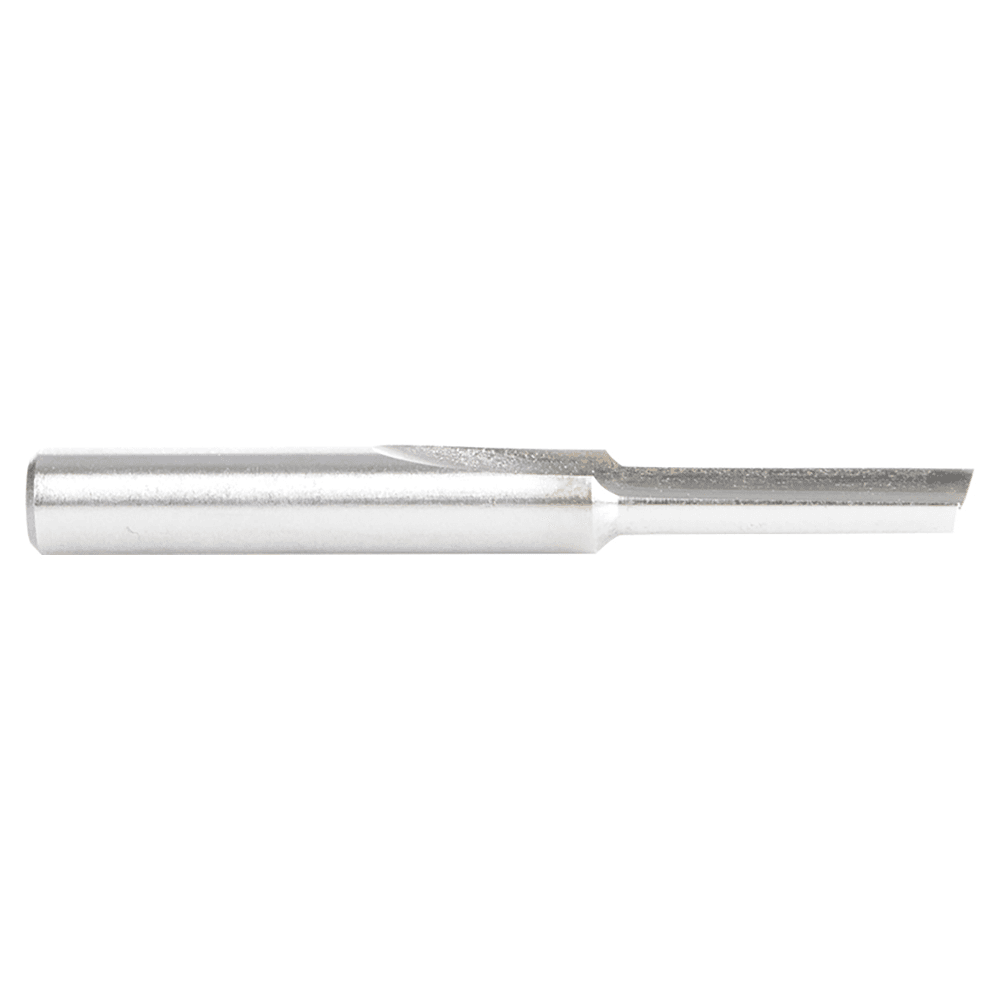 3/16" x 3/4" HSS Single 'O' Flute, Straight Plastic Cutting Router Bit, 1-Flute, 1/4" Shank Alt 2 - Image