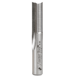 3/8" x 2-1/2" Plastic Cutting 'O' Straight Bit, 2-Flute, 3/8" Shank - Main Image