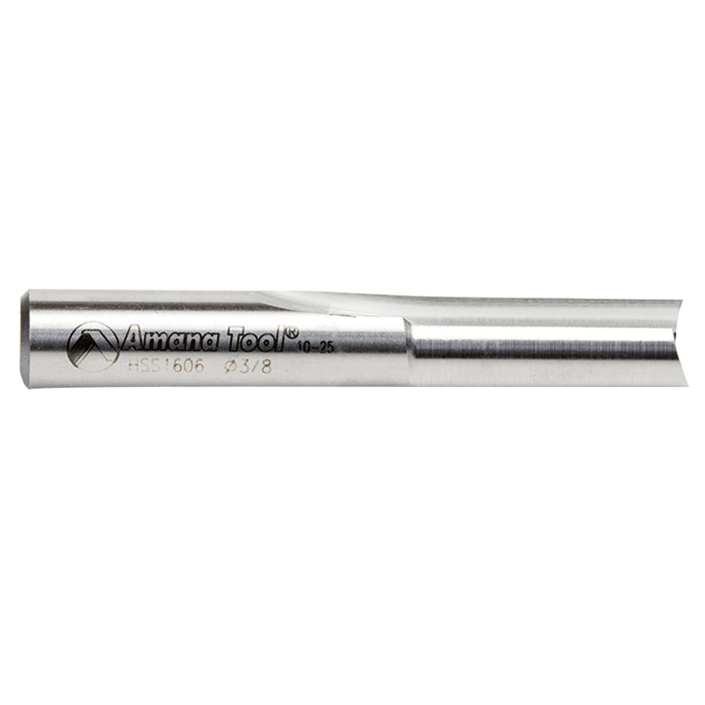 3/8" x 2-1/2" Plastic Cutting 'O' Straight Bit, 2-Flute, 3/8" Shank - Alt Image 1