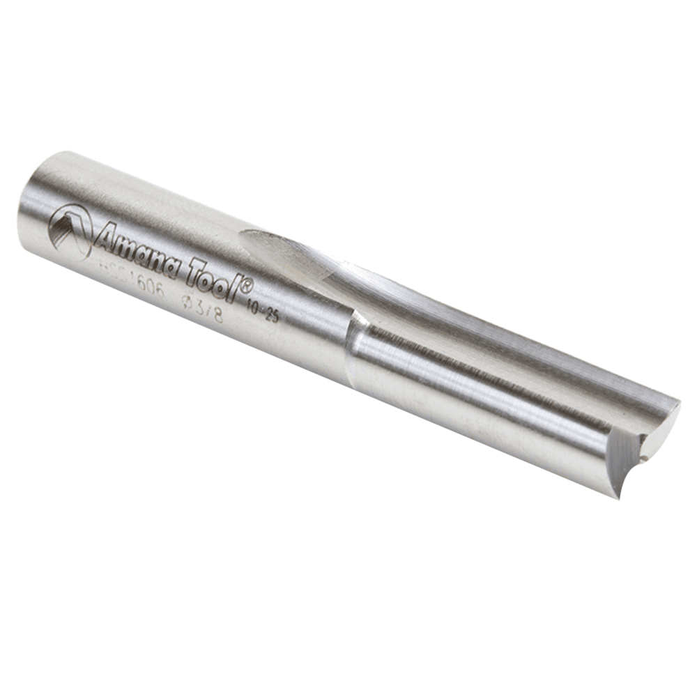 3/8" x 2-1/2" Plastic Cutting 'O' Straight Bit, 2-Flute, 3/8" Shank - Alt Image 2