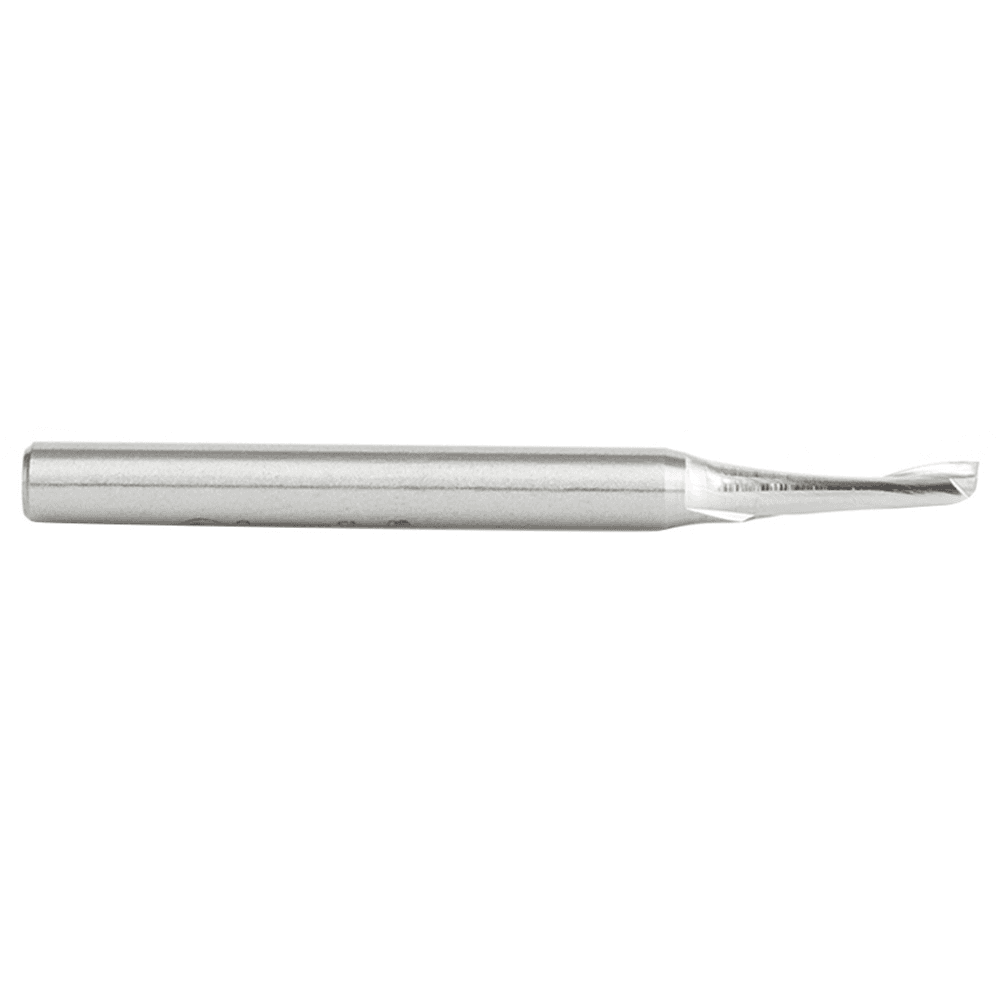 3/16" x 2-7/8" Aluminum Cutting Up-Cut Spiral Router Bit, 1-Flute, 1/4" Shank - Alt Image 1