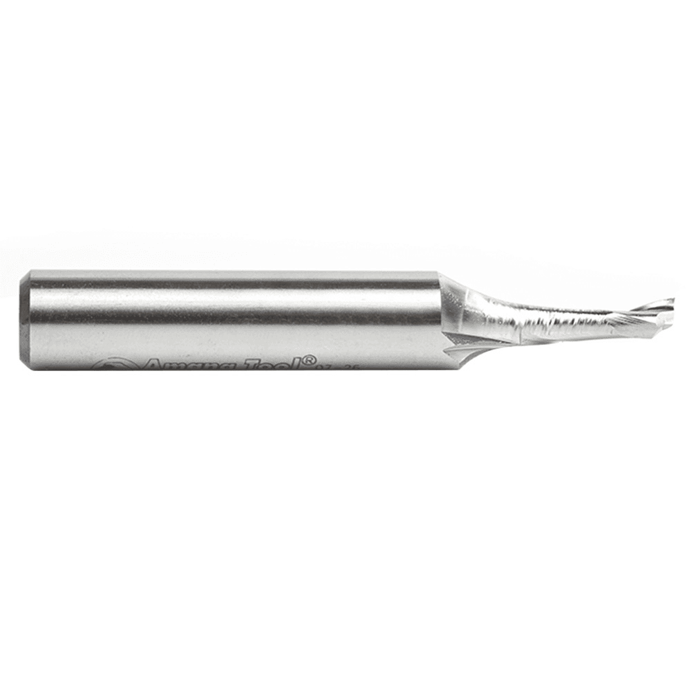 1/4" x 3-1/4" Aluminum Cutting Up-Cut Spiral Router Bit, 1-Flute, 1/2" Shank - Alt Image 1