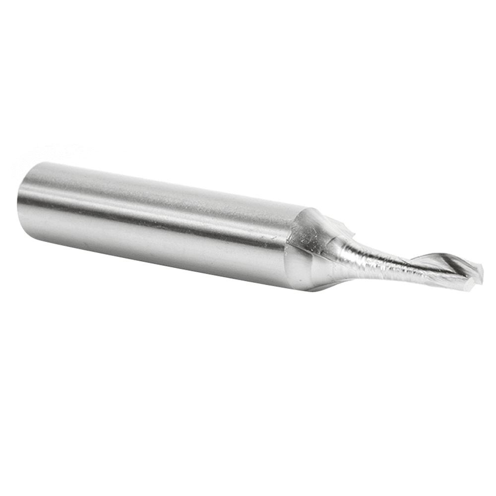 1/4" x 3-1/4" Aluminum Cutting Up-Cut Spiral Router Bit, 1-Flute, 1/2" Shank - Alt Image 2