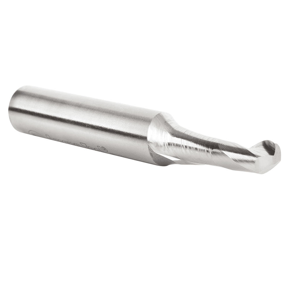 3/8" x 3-1/2" Aluminum Cutting Up-Cut Spiral Router Bit, 1-Flute, 1/2" Shank - Alt Image 1