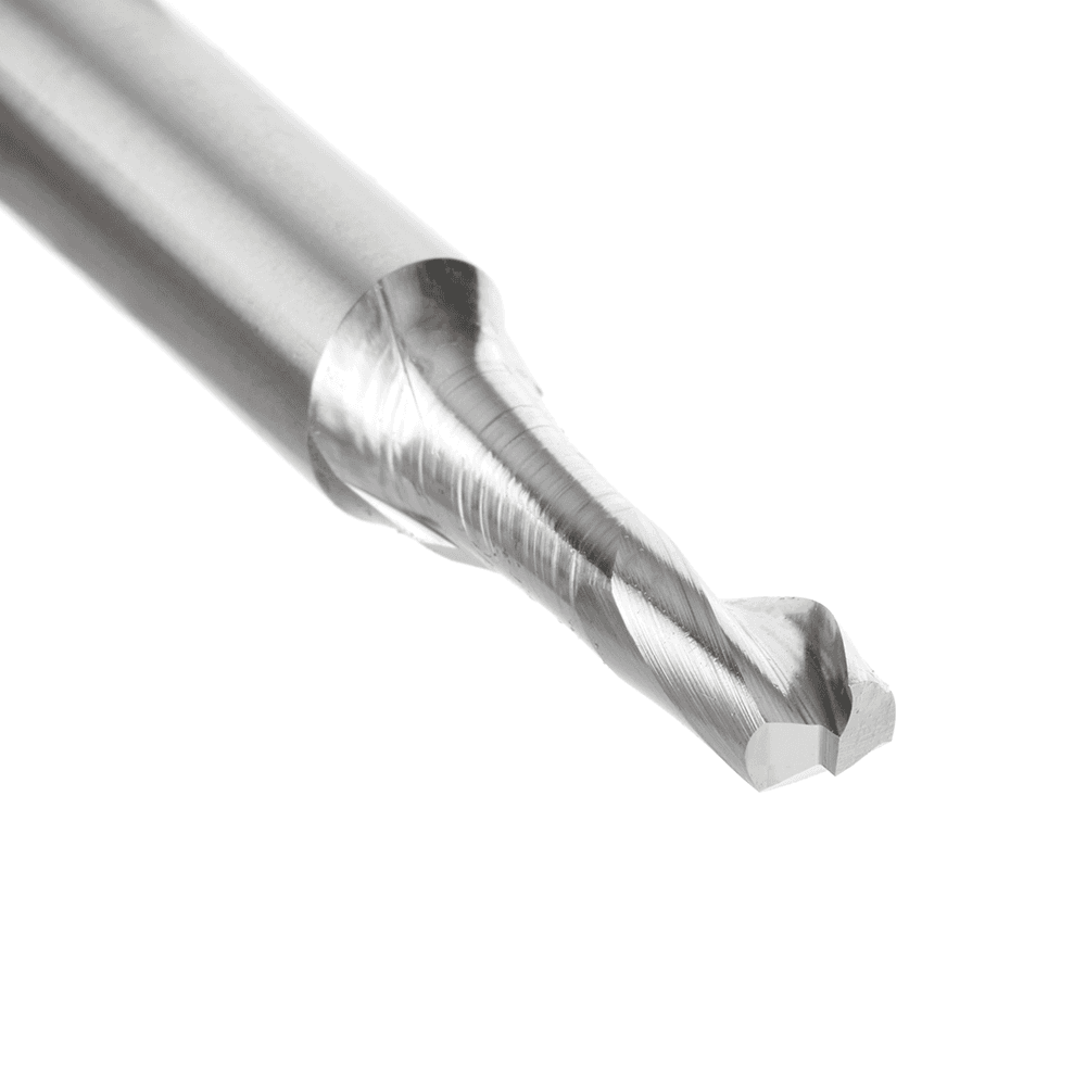 3/8" x 3-1/2" Aluminum Cutting Up-Cut Spiral Router Bit, 1-Flute, 1/2" Shank - Alt Image 2