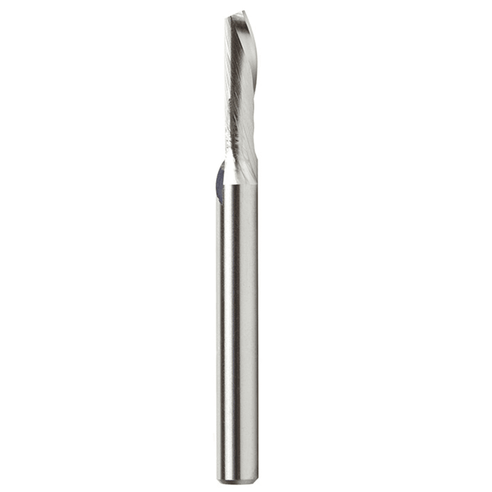 1/4" x 2-3/4" Aluminum Cutting Down-Cut Spiral Router Bit, 1-Flute, 1/4" Shank - Main Image