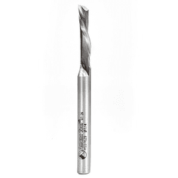 1/4" x 3" Aluminum Cutting Down-Cut Spiral Router Bit, 1-Flute, 1/4" Shank - Main Image