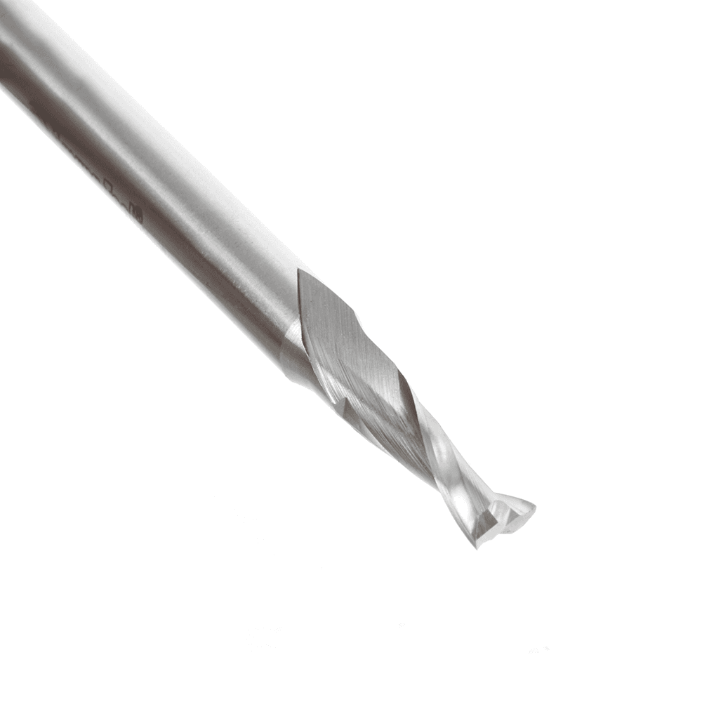 3/16" x 2-7/8" Aluminum Cutting Up-Cut Spiral Router Bit, 2-Flute, 1/4" Shank - Alt Image 2