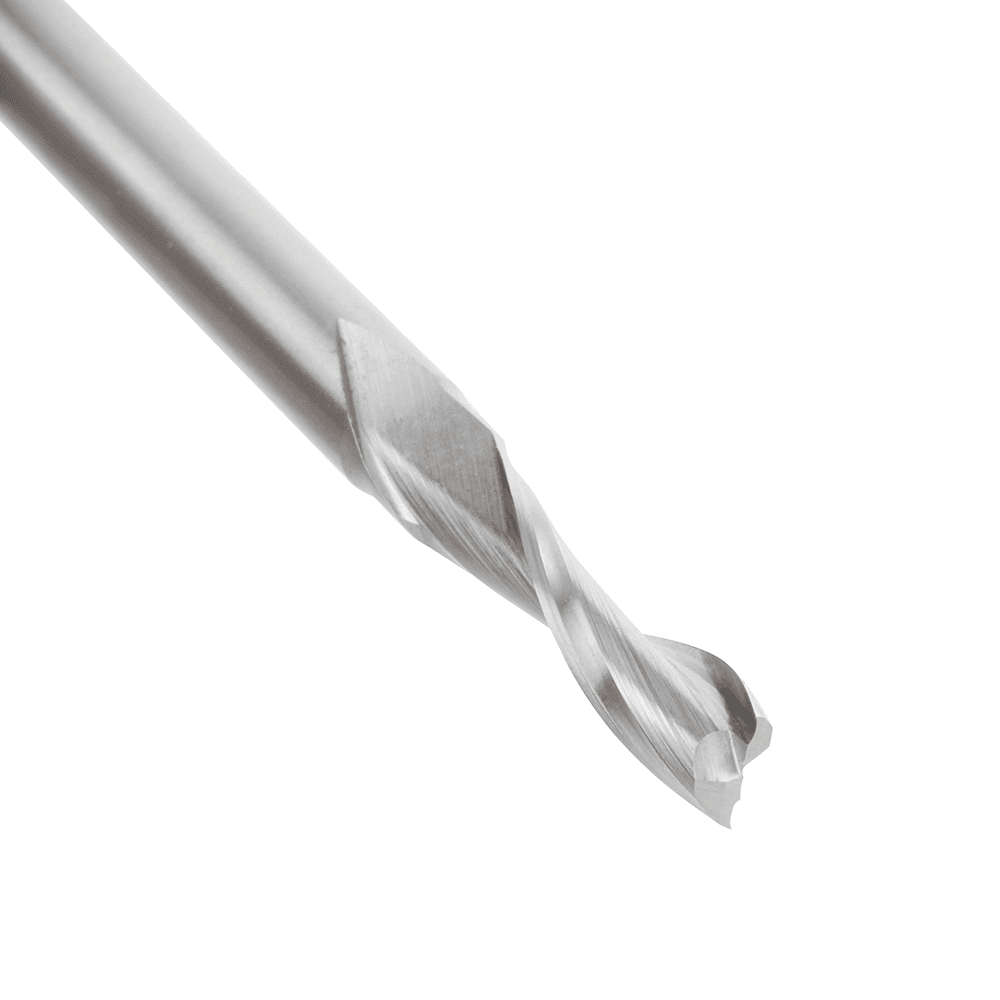 7/32" x 3" Aluminum Cutting Up-Cut Spiral Router Bit, 2-Flute, 1/4" Shank - Alt Image 2
