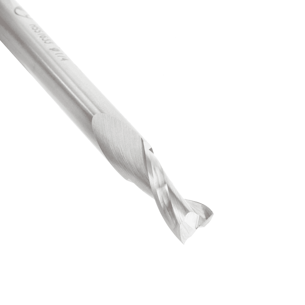 1/4" x 2-3/4" Aluminum Cutting Up-Cut Spiral Router Bit, 2-Flute, 1/4" Shank - Alt Image 2