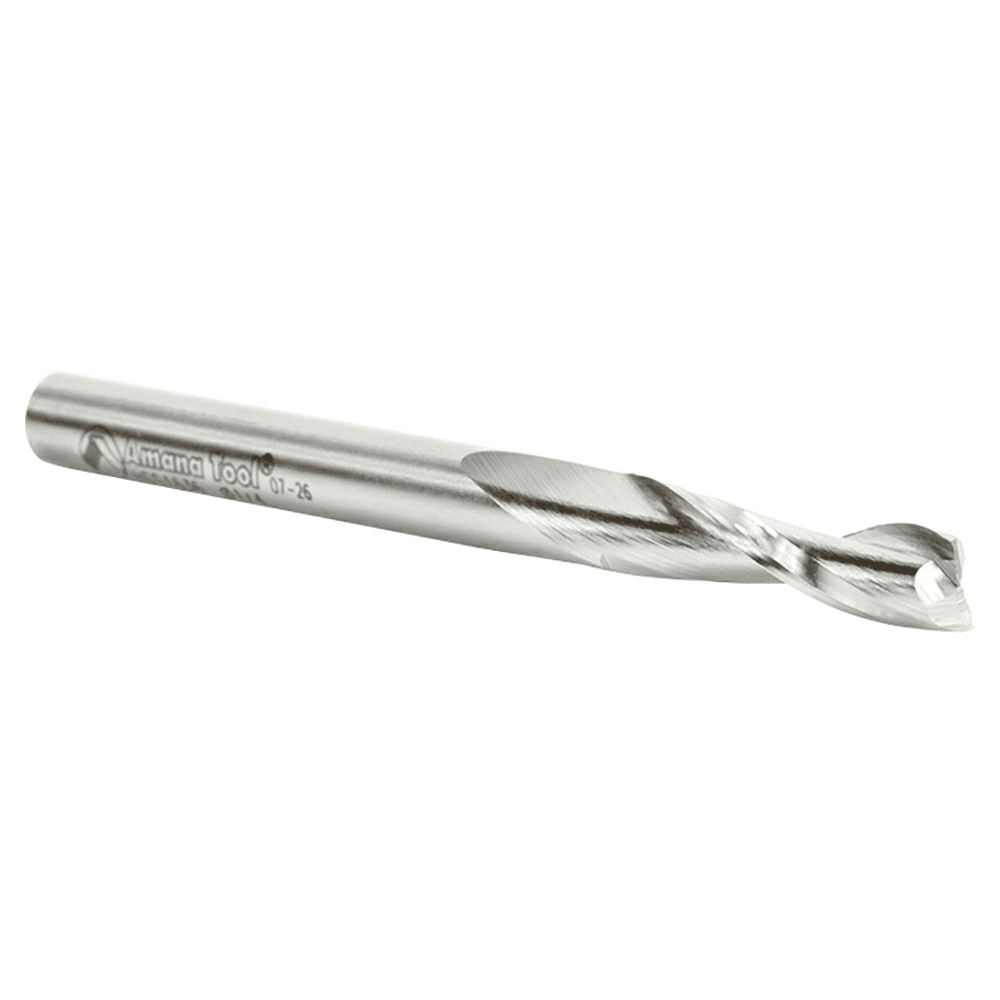 1/4" x 3" Aluminum Cutting Up-Cut Spiral Router Bit, 2-Flute, 1/4" Shank - Alt Image 1