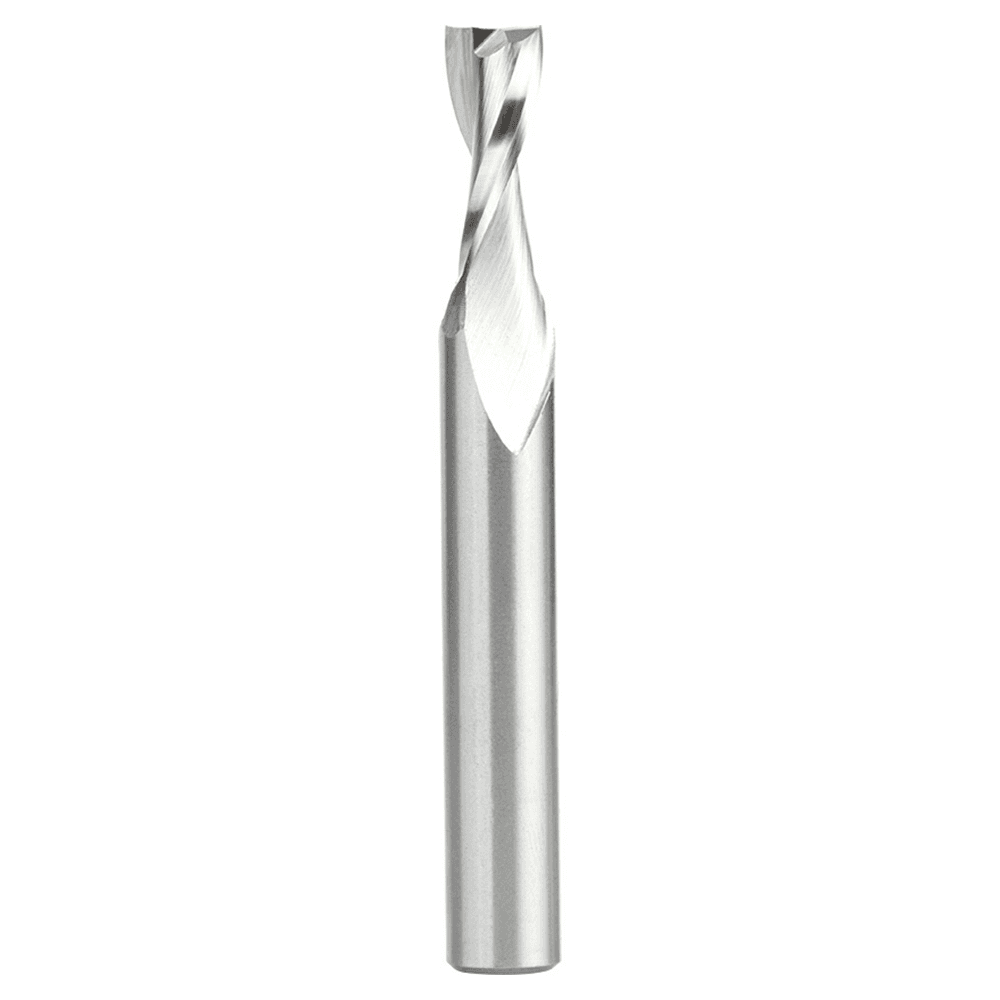 5/16" x 3" Aluminum Cutting Up-Cut Spiral Router Bit, 2-Flute, 3/8" Shank - Main Image