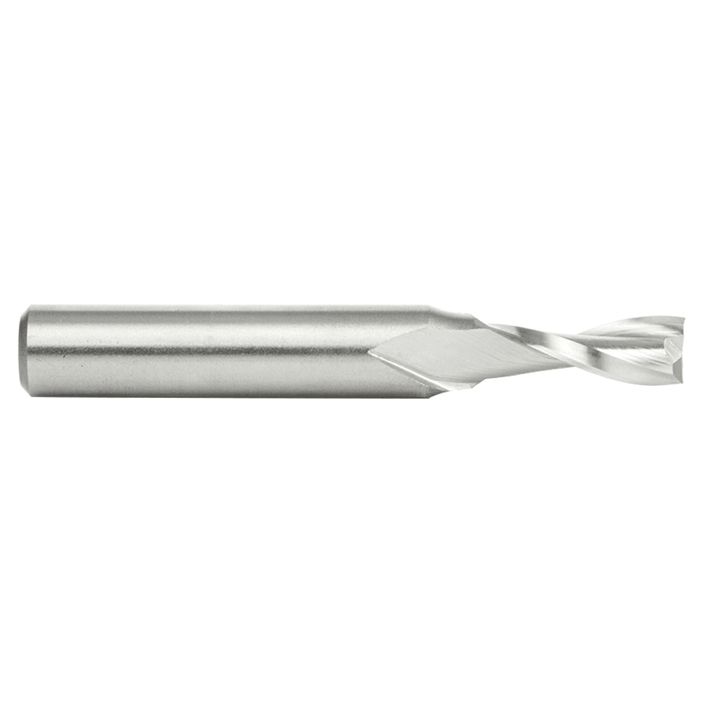 3/8" x 3-1/2" Aluminum Cutting Up-Cut Spiral Router Bit, 2-Flute, 1/2" Shank - Alt Image 1