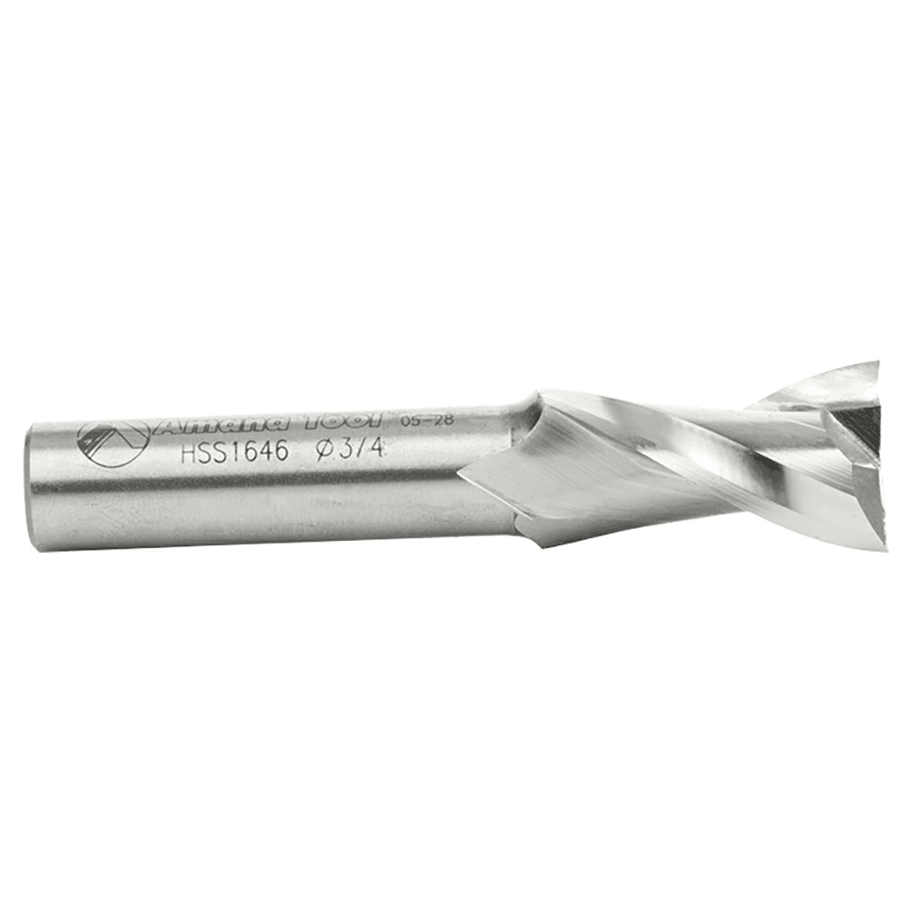 3/4" x 3-1/4" Aluminum Cutting Up-Cut Spiral Router Bit, 2-Flute, 1/2" Shank - Alt Image 1