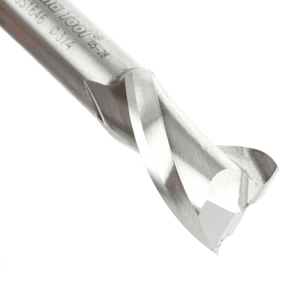 3/4" x 3-1/4" Aluminum Cutting Up-Cut Spiral Router Bit, 2-Flute, 1/2" Shank - Alt Image 2