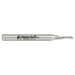 1/8" x 2-5/8" Aluminum Cutting Down-Cut Spiral Router Bit, 2-Flute, 1/4" Shank - Alt Image 1