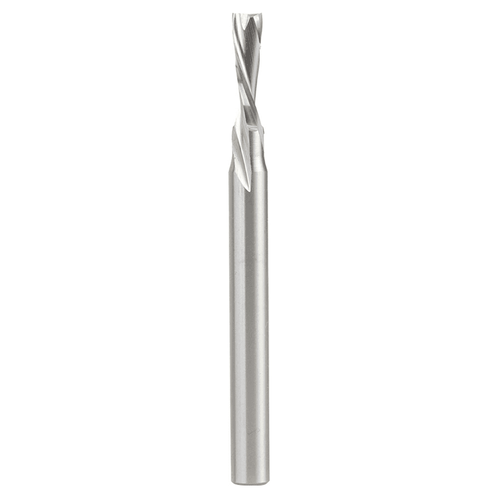 3/16" x 2-7/8" Aluminum Cutting Down-Cut Spiral Router Bit, 2-Flute, 1/4" Shank - Main Image