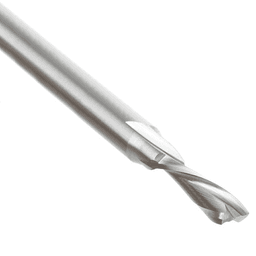 3/16" x 2-7/8" Aluminum Cutting Down-Cut Spiral Router Bit, 2-Flute, 1/4" Shank - Alt Image 2