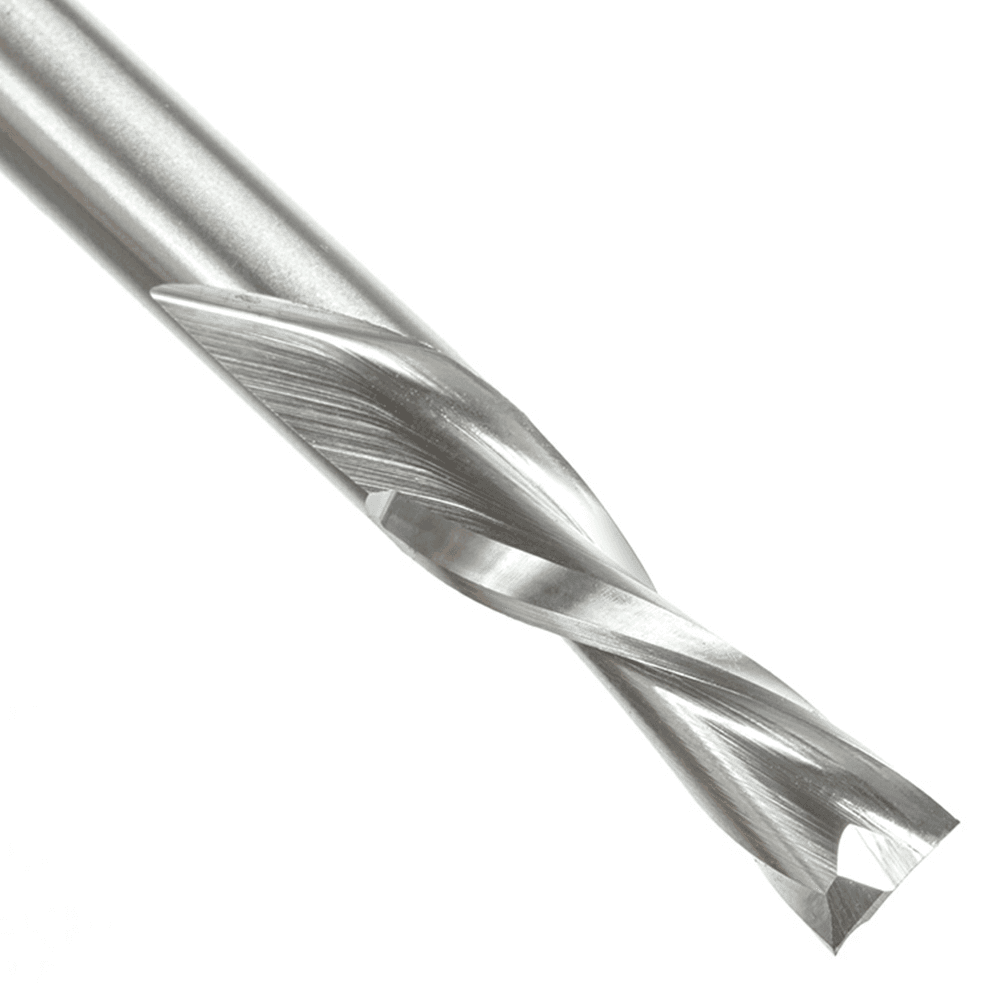 1/4" x 2-3/4" Aluminum Cutting Down-Cut Spiral Router Bit, 2-Flute, 1/4" Shank - Alt Image 2