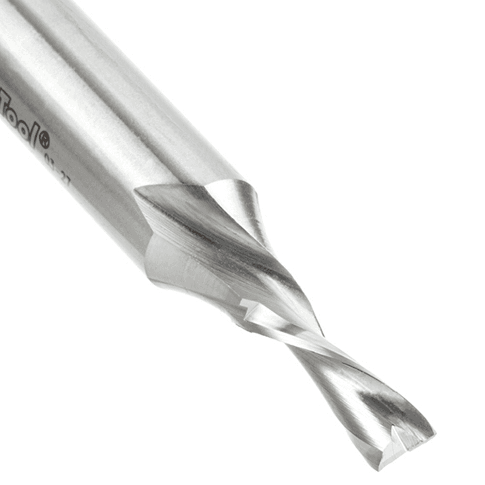 1/4" x 3-1/4" Aluminum Cutting Down-Cut Spiral Router Bit, 2-Flute, 1/2" Shank - Alt Image 2