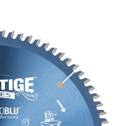 Prestige 10" x 80 Teeth Electro-Blu Non-Stick Coated Non-Melt Plastic Saw Blade - Alt Image 1