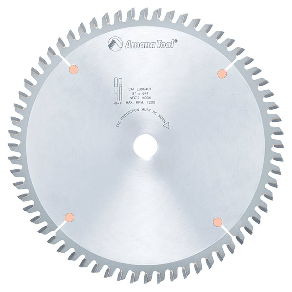 8" x 64 Teeth Non-Melt Plastic Saw Blade - Main Image