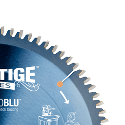 10" x 80 Teeth Electro-Blu Non-Stick Coated Double-Face Melamine Saw Blade - Alt Image 1