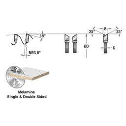 Heavy-Duty Plate for Stability - Fully Ground Saw Body Hardened to RC-44