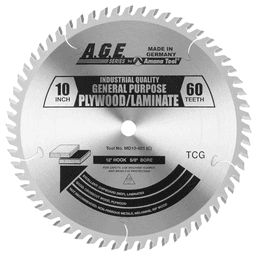 Amana 10" x 60 Teeth General Purpose Cross-Cut/Cut-Off Saw Blade with High Wear Carbide and Advanced Grinding Technology for Super Clean Cuts and 200% Longer Life Time