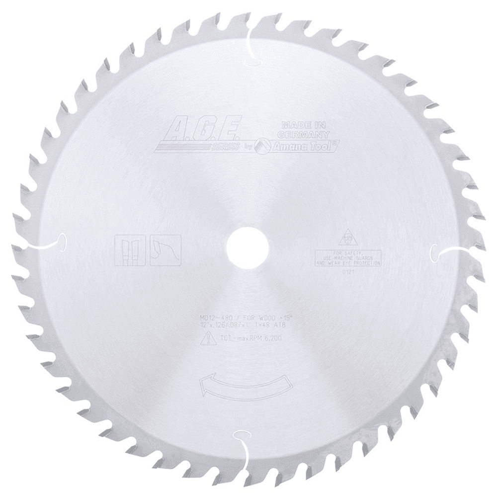 12" x 48 Teeth Rip/Cross-Cut General Purpose Circular Saw Blade - Main Image