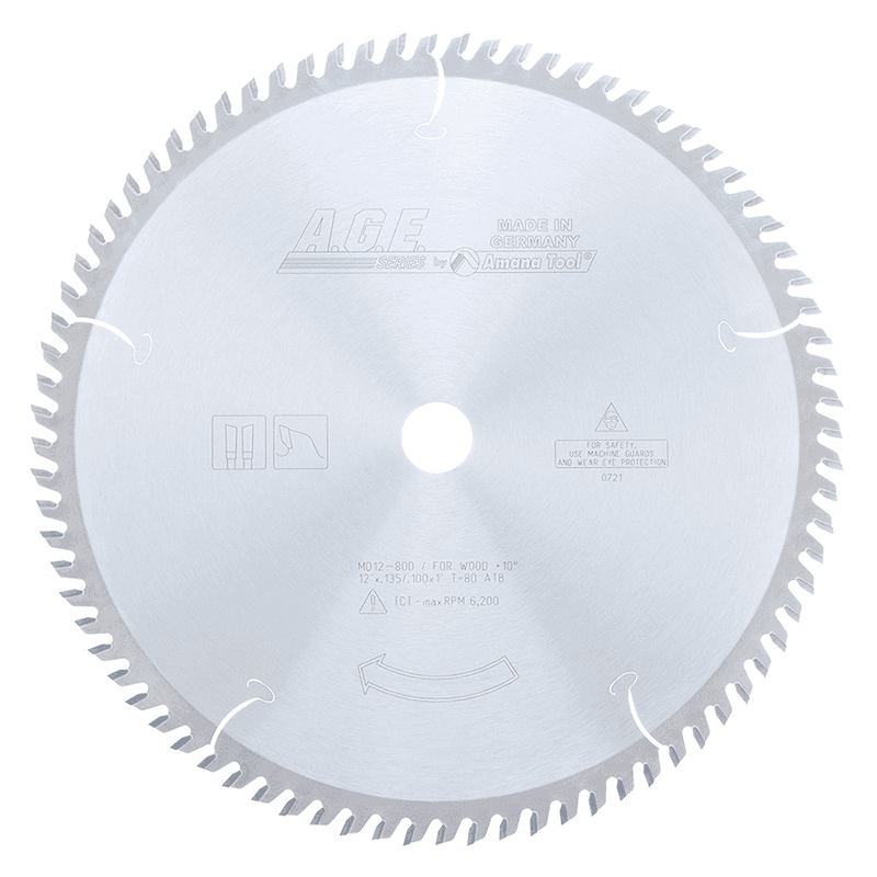 Amana 12" x 80 Teeth Saw Blade for Cross-Cut and Cut-Off