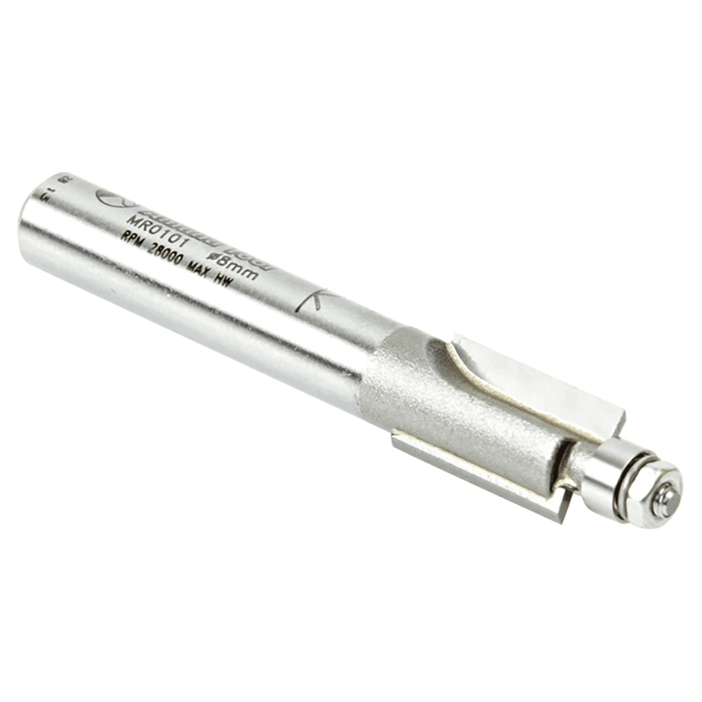 5/16" x 2" Miniature Rabbet Router Bit with 3/16" Ball Bearing, 2-Flute, 1/4" Shank - Alt Image 2