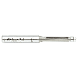 3/16" x 2-7/16" Miniature Flush Trim Router Bit with Ball Bearing, 2-Flute, 1/4" Shank - Alt Image 1