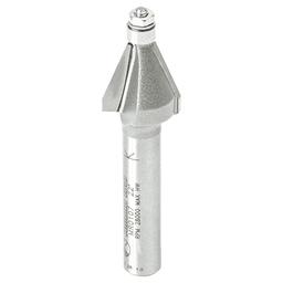 1/2" x 1-7/8" Miniature Chamfer Router Bit with Ball Bearing, 2-Flute, 1/4" Shank - Main Image