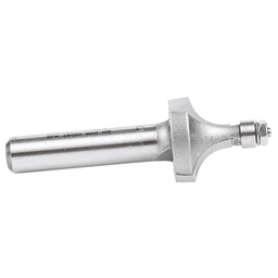 11/16" x 1/4" Radius Miniature Corner Rounding Router Bit with Mini 3/16" Lower Ball Bearing, 2-Flute, 1/4" Shank - Alt Image 1