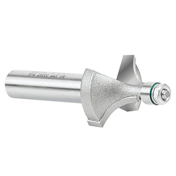 11/16" x 1/4" Radius Miniature Corner Rounding Router Bit with Mini 3/16" Lower Ball Bearing, 2-Flute, 1/4" Shank - Alt Image 2