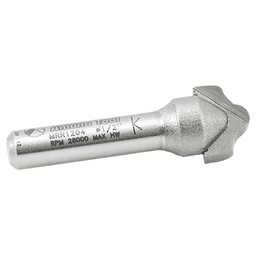 1/2" x 1-1/2" x 3/32" Radius Miniature Plunge Ogee Router Bit, 1/4" Shank - Alt Image 1