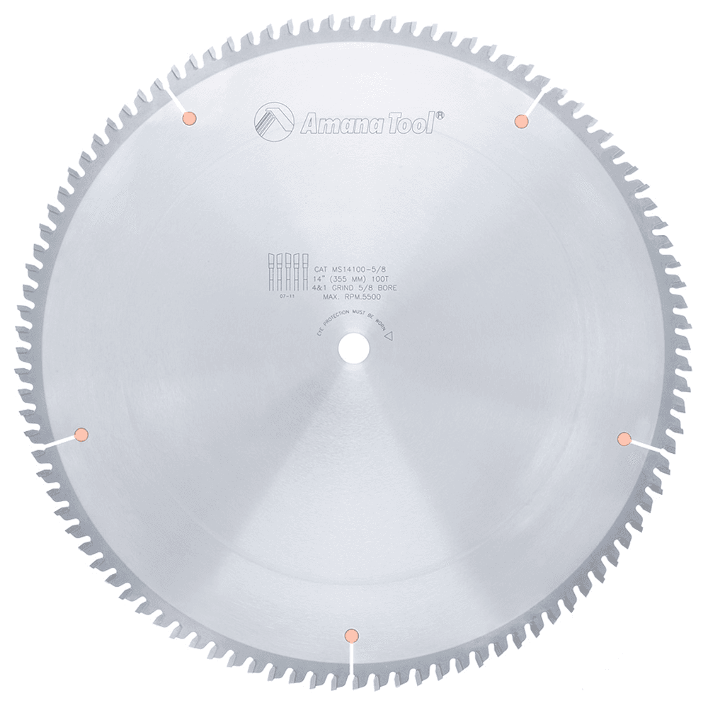 14" x 100 Teeth Rip/Cross-Cut Miter Saw Blade, 5/8" Bore Diameter - Main Image