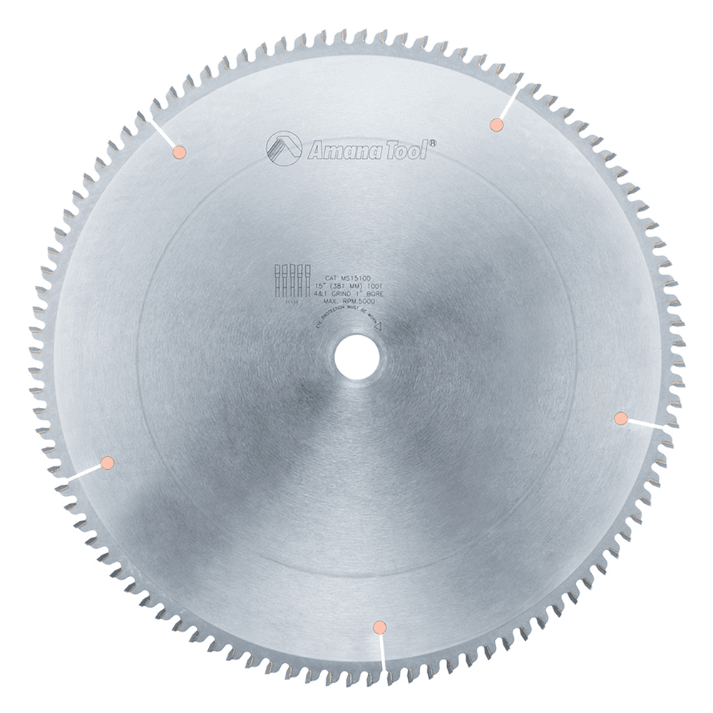 15" x 100 Teeth Rip/Cross-Cut Miter Saw Blade - Main Image