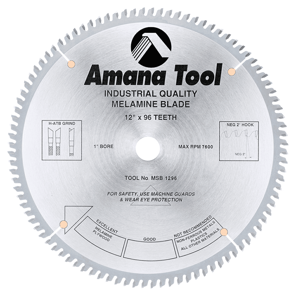 12" x 96 Teeth Double-Face Melamine Saw Blade - Main Image