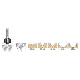 2-5/8" Nova Body Plunge Type B Routing Set, 1/4" Shank - Alt Image 1