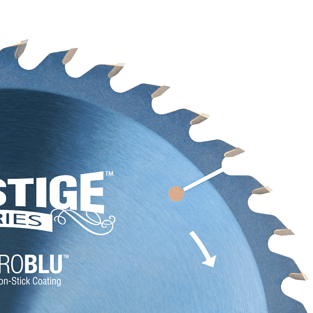 10" x 40 Teeth Electro-Blu Coated Ripping/Cross-Cut General Purpose Saw Blade - Alt Image 1