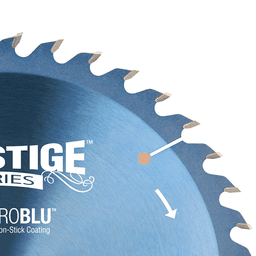 10" x 40 Teeth Electro-Blu Coated Ripping/Cross-Cut General Purpose Saw Blade - Alt Image 1