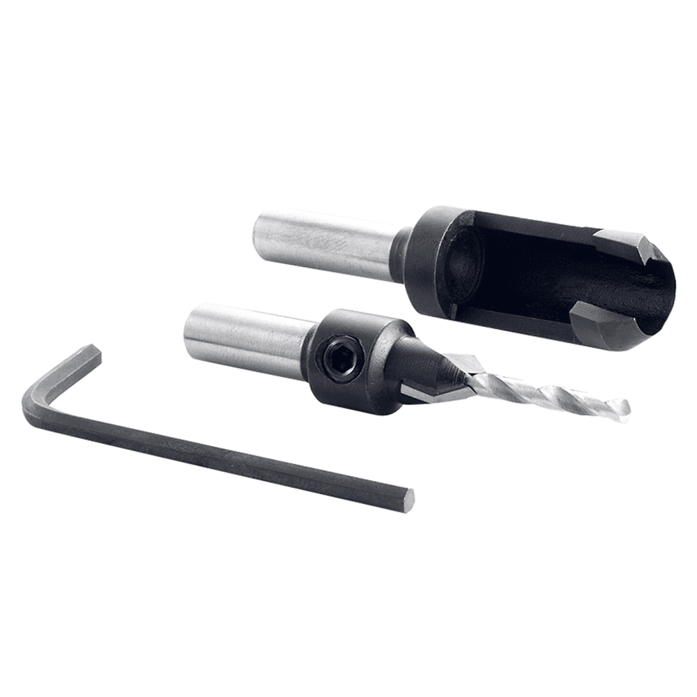 1/8" 2-Piece Countersink/Steel Plug Cutter Set - Alt Image 2