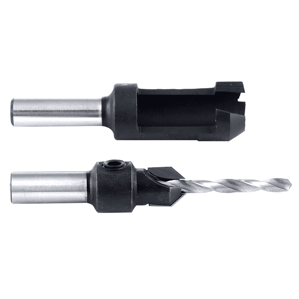 9/64" 2-Piece Countersink/Steel Plug Cutter Set - Alt Image 1